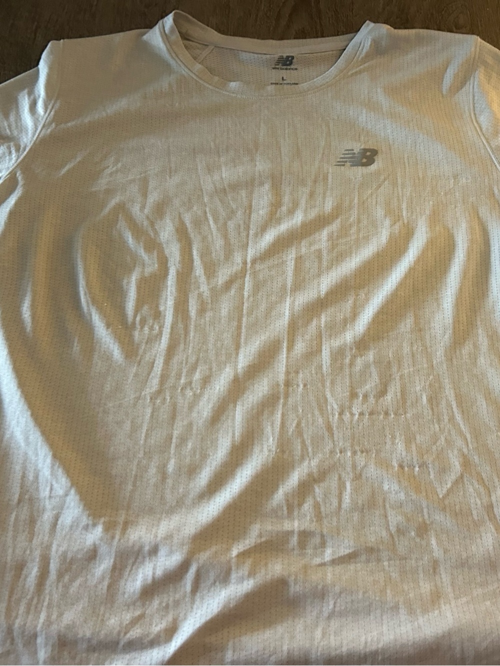 New Balance womens White Short-Sleeve Performance Tee